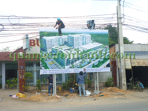 Thi công pano quảng cáo 