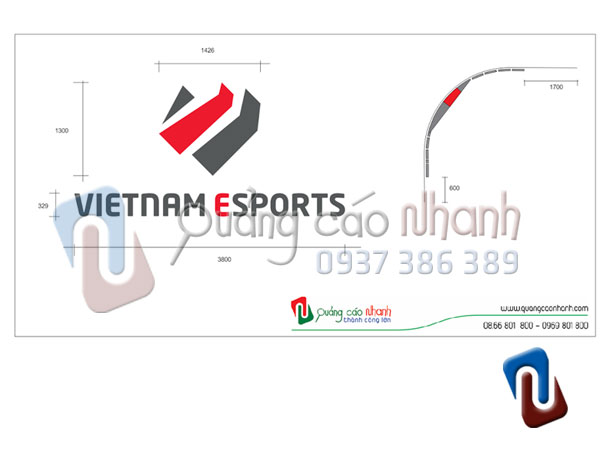 Ban ve lap dat logo Vietnam Esports